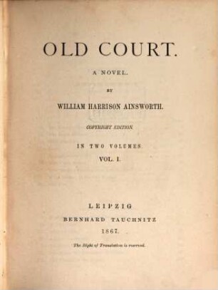 Old court : a novel. 1