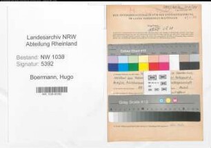 Entnazifizierung Hugo Boermann , geb. 25.04.1911 (Arzt)