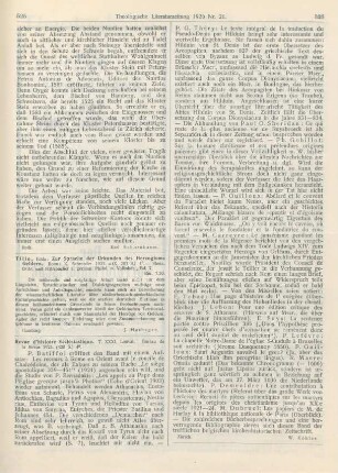 525-526 [Rezension] Revue d‘histoire ecclésiastique. Tome XXI