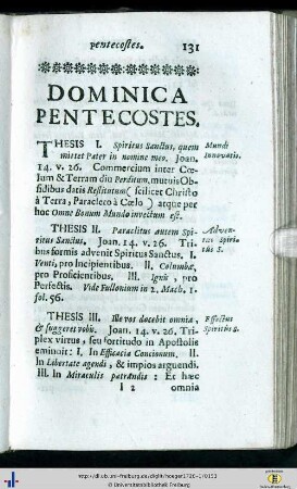 Dominica Pentecostes.
