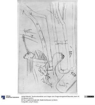 Tambourbandelier und Kragen vom Dragonerregiment Bayreuth