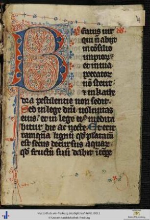 [4r - 231r] Psalterium cum Ordinario Officii.