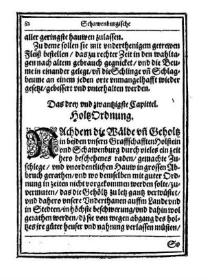 Cap. 23. Holtz Ordnung.