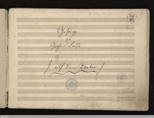 2: Musik zu Goethes Faust - HB XVII 351b : Klavierauszug