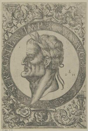 Profilbildnis des römischen Kaisers Galba