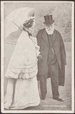 Großherzog Friedrich I. von Baden und Großherzogin Luise (Postkarte)