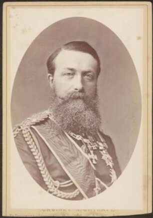 Großherzog Friedrich I. in Uniform, Brustporträt.