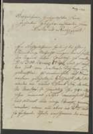 Brief von Boettger an Johann Jacob Kohlhaas