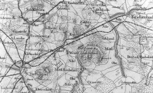 Markersdorf-Deutsch-Paulsdorf. Topographische Karte vom Preußischen Staate, Bl. 265 Reichenbach, aufgen. 1815, grav. 1828