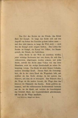 Der Kampf um's Recht