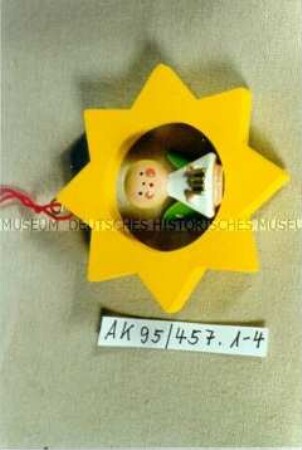Seiffener Christbaumschmuck: 4 Engel im Stern