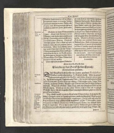 Ecclesiasticus. Das Boeck Jesus Syrach.