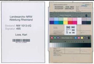 Entnazifizierung Karl Loos , geb. (Kaufmaennischer Angestellter)