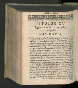 Titulus XV. Quibus modis re contrahitur obligatio?