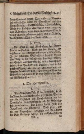 1. Die Beredsamkeit