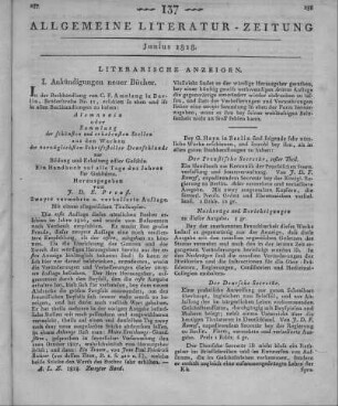 Literarische Anzeigen