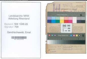Entnazifizierung Ernst Gendrischewski , geb. 17.04.1905 (Beamter)