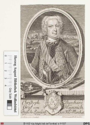 Bildnis Burchard Christoph von Münnich (1728 Graf)