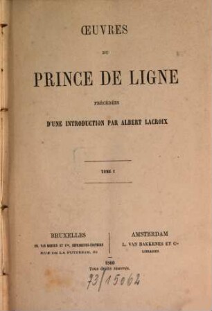 Oeuvres du Prince de Ligne, 1