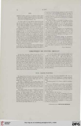 Chronique de l'Hôtel Drouot