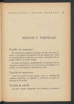 Huevos y tortillas