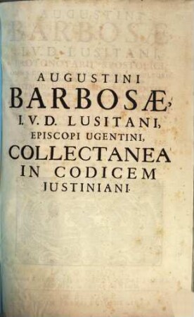Collectanea in Codicem Justiniani : libr. 1 - 5, 1