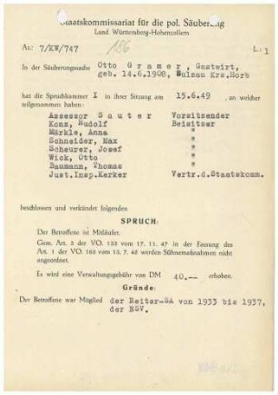 Gramer, Otto