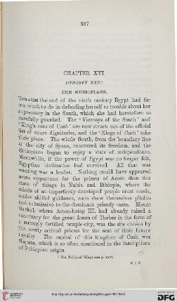 Chapter XVI: Dynasty XXV