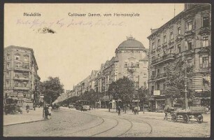 Ansichtskarte „Cottbuser Damm, vom Hermannplatz“