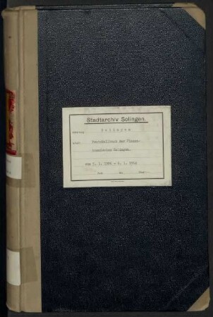 Solingen: Finanzkommission 1906-1914