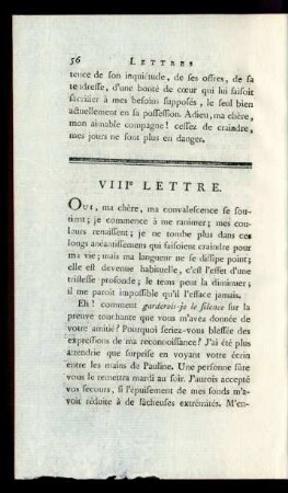 VIIIe Lettre.