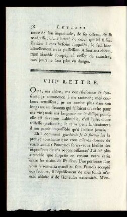 VIIIe Lettre.
