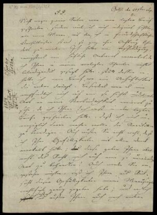 Brief von Louis Spohr an Ambrosius Kühnel