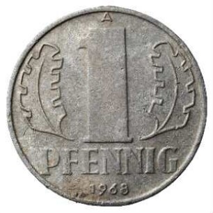 Fundmünze, Pfennig, 1968