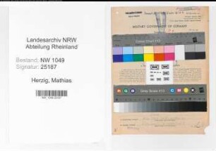 Entnazifizierung Mathias Herzig , geb. 12.12.1880 (Lagermeister)