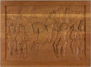 Holzrelief, Bergparade