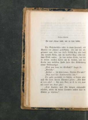 Drittes Kapitel. Es war etwas nicht, wie es sein sollte.