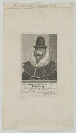Bildnis des Andreas Dinnerus