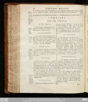 Conciles Du VII. Siecle.