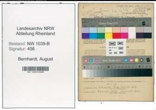 Entnazifizierung August Bernhardt , geb. 16.06.1896 (Angestellter)