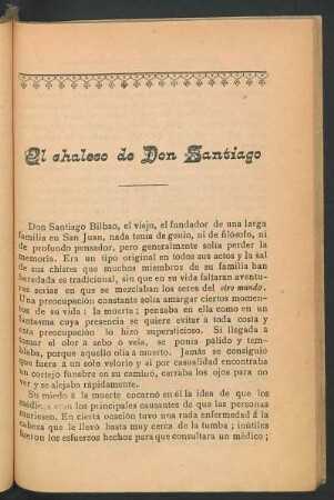 El chaleco de Don Santiago