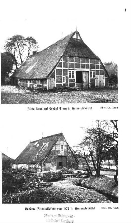 Altes Haus auf Erbhof Timm in Hummelsbüttel Harders Altenteilskate von 1672 in Hummelsbüttel