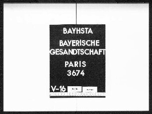 Tabaur, Antoine, angeblich von Ferney, Departement Ain, Feststellung seiner Persönlichkeit und Heimat