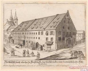 Das Unschlitthaus mit dem Röhrenbrunnen