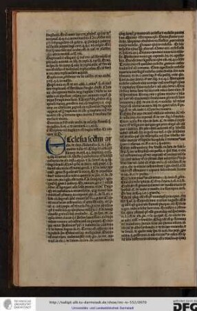 Ecclesia secundum archi de electione fundamenta, libro vi, multis modis dicitur...