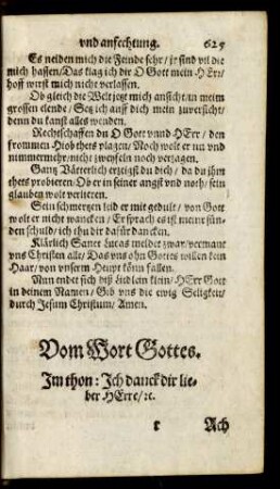 Vom Wort Gottes.