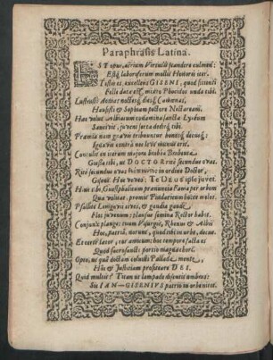 Paraphrasis Latina.