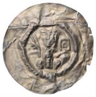 Fundmünze, Brakteat, um 1270 - 1275