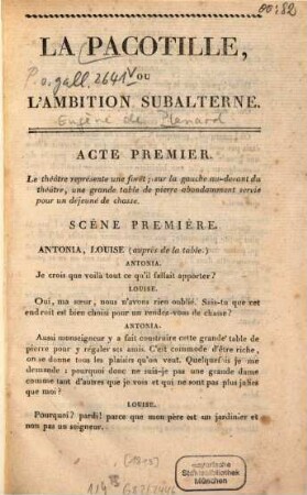 La pacotille, ou l'ambition subalterne