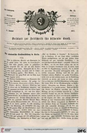 Heft 15 (8. Januar 1877)